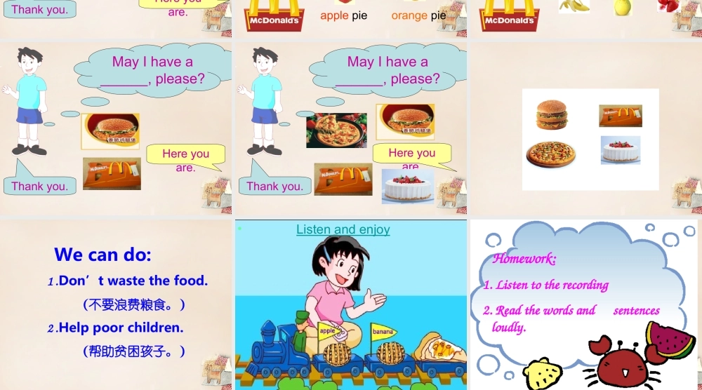 五年级英语下册 Lesson 7 In the restaurant课件2 陕旅版-陕旅版小学五年级下册英语课件