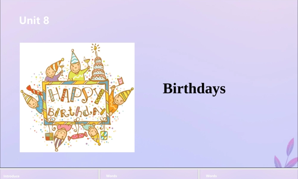 五年级英语下册 Unit 8 Brithdays（第2课时）课件 牛津版-牛津版小学五年级下册英语课件