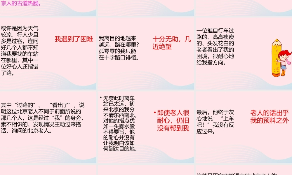 五年级语文上册 第一单元 3《北京老人》课件 北京版-北京级上册语文课件