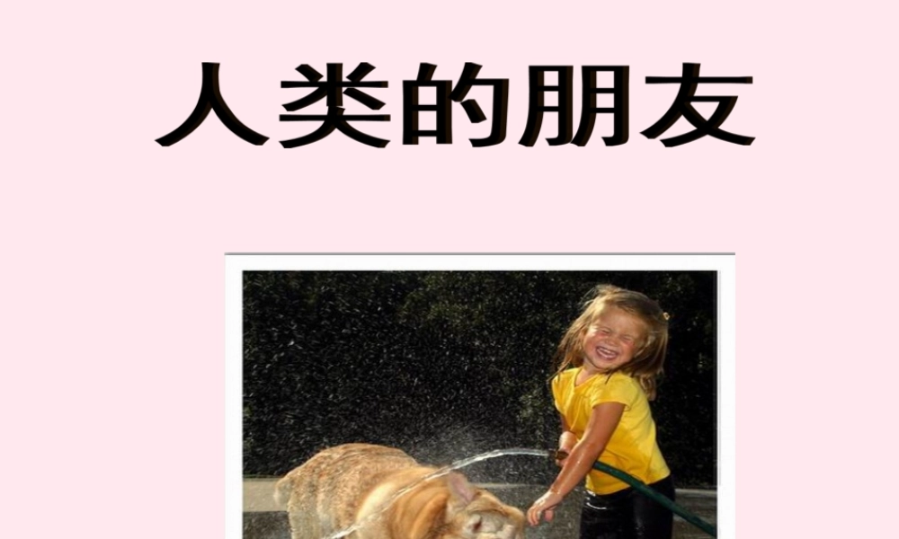 五年级语文上册 第一单元 3《人类的朋友》培优课件 冀教版-冀教版小学五年级上册语文课件