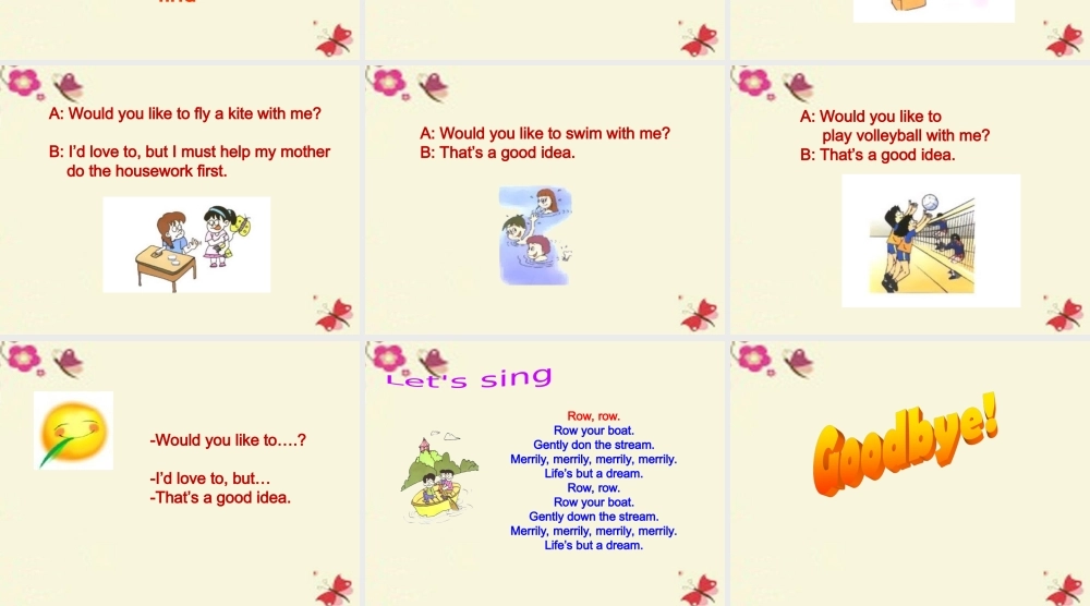 五年级英语下册 Lesson 10 Would you like to go outside with me课件1 陕旅版-陕旅版小学五年级下册英语课件