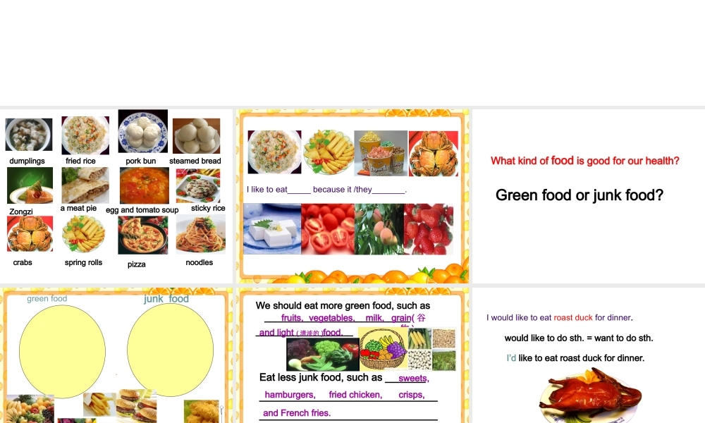 五年级英语下册 Unit 8 Eating out  in Shanghai (3)课件 新世纪版