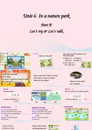 五年级英语上册 Unit 6 In a nature park Part B 第4课时上课课件+素材 人教PEP