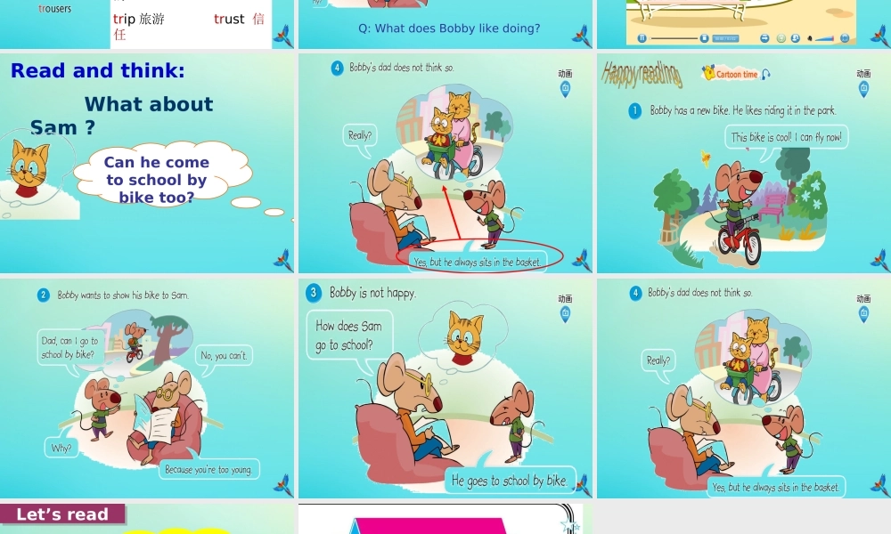 五年级英语下册 Unit 2 How do you come to school（第3课时）课件 牛津译林版（三起）-牛津版小学五年级下册英语课件