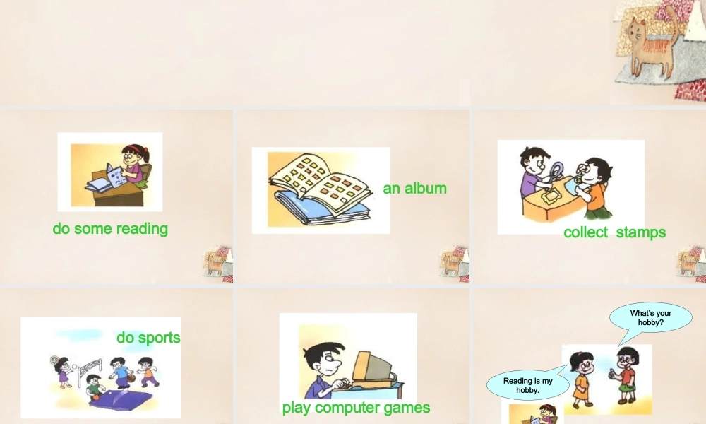 五年级英语下册 Lesson 11 What's your hobby课件3 陕旅版-陕旅版小学五年级下册英语课件