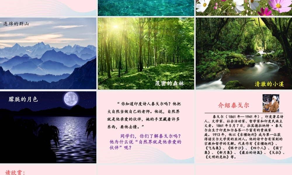 五年级语文上册 第一单元 4《大自然 你好》名优课件 冀教版-冀教版小学五年级上册语文课件