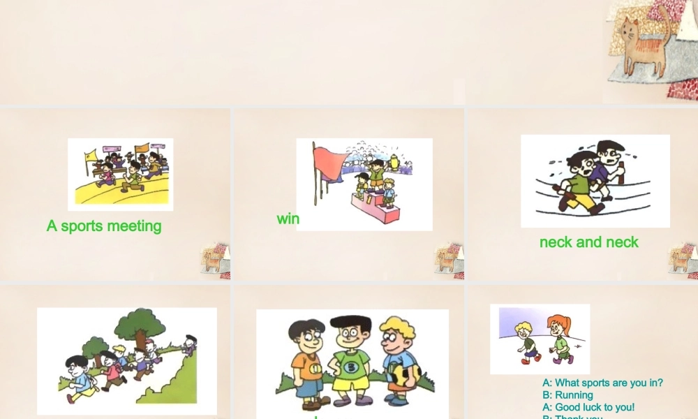 五年级英语下册 Lesson 12 A sports meeting课件1 陕旅版-陕旅版小学五年级下册英语课件