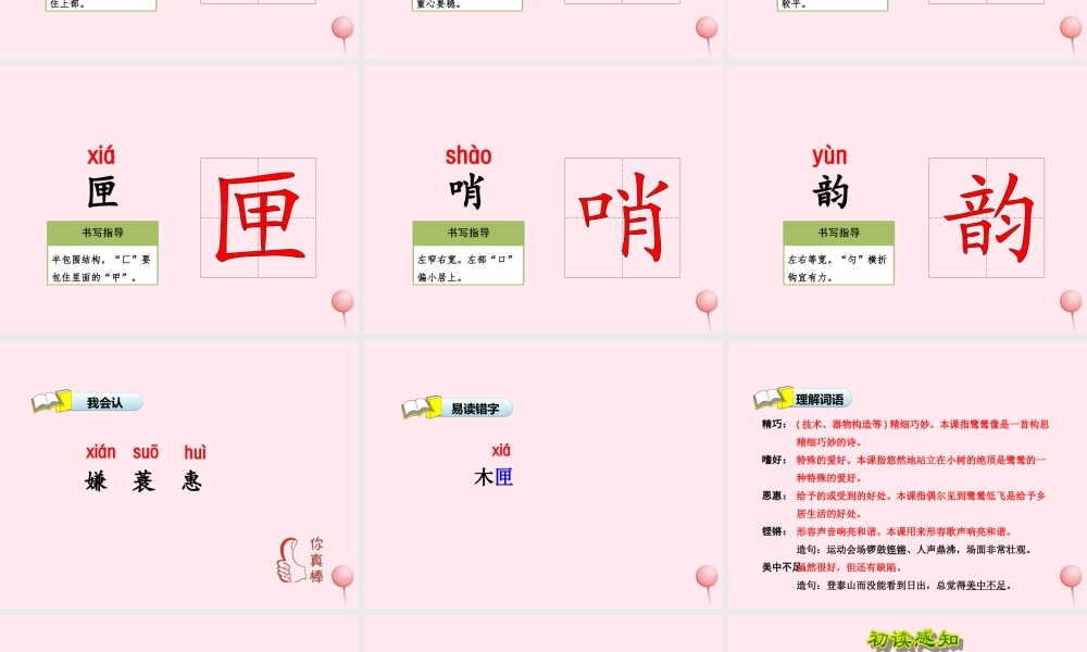 五年级语文上册 第一单元 5《动物二章》第2课时鹭鸶课件 冀教版-冀教版小学五年级上册语文课件