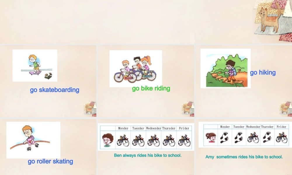 五年级英语下册 Lesson 13 How often do you go hiking课件3 陕旅版-陕旅版小学五年级下册英语课件