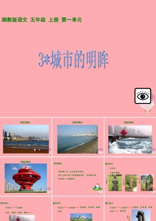 五年级语文上册 第一单元 城市的明眸课件1 湘教版-湘教版小学五年级上册语文课件