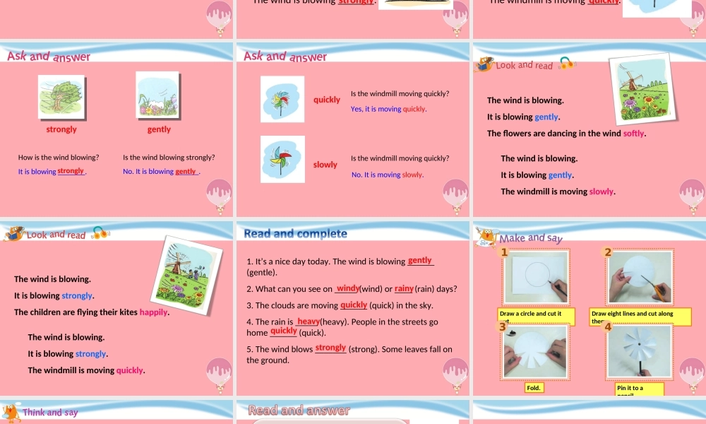 五年级英语上册 Unit 10 Wind课件 牛津上海版-牛津上海版小学五年级上册英语课件