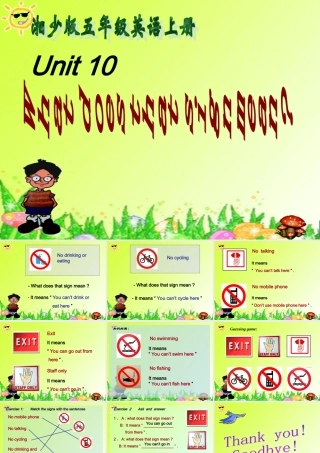 五年级英语上册 Unit 10(1)课件 湘少版