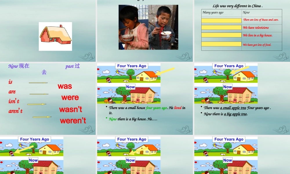 五年级英语下册 Module 1 Unit 1 We lived in a small house（1）教学课件 外研版（三起）-外研版小学五年级下册英语课件