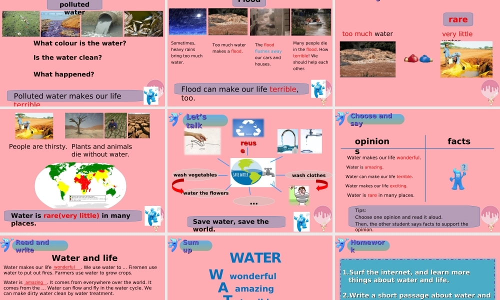 五年级英语上册 Unit 11 Water（第1课时）课件 牛津上海版-牛津上海版小学五年级上册英语课件