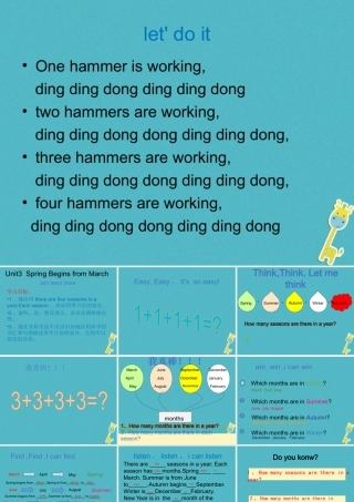 五年级英语下册 Unit3  Spring Begins from March课件 陕旅版-陕旅版小学五年级下册英语课件