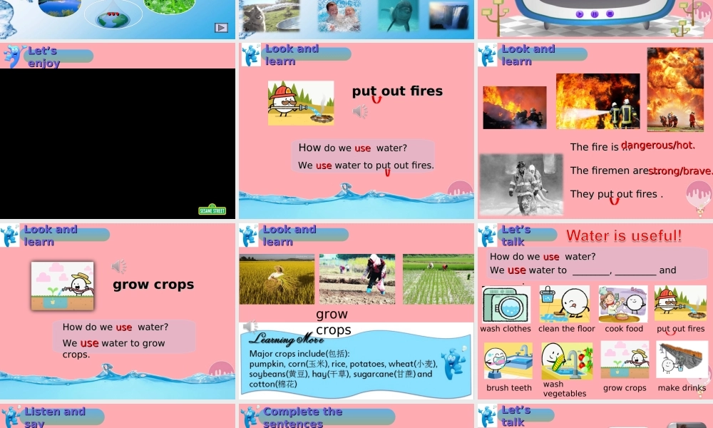 五年级英语上册 Unit 11 Water（第3课时）课件 牛津上海版-牛津上海版小学五年级上册英语课件