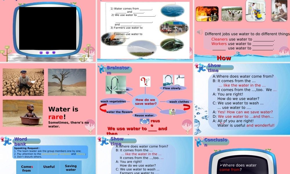 五年级英语上册 Unit 11 Water（第3课时）课件 牛津上海版-牛津上海版小学五年级上册英语课件