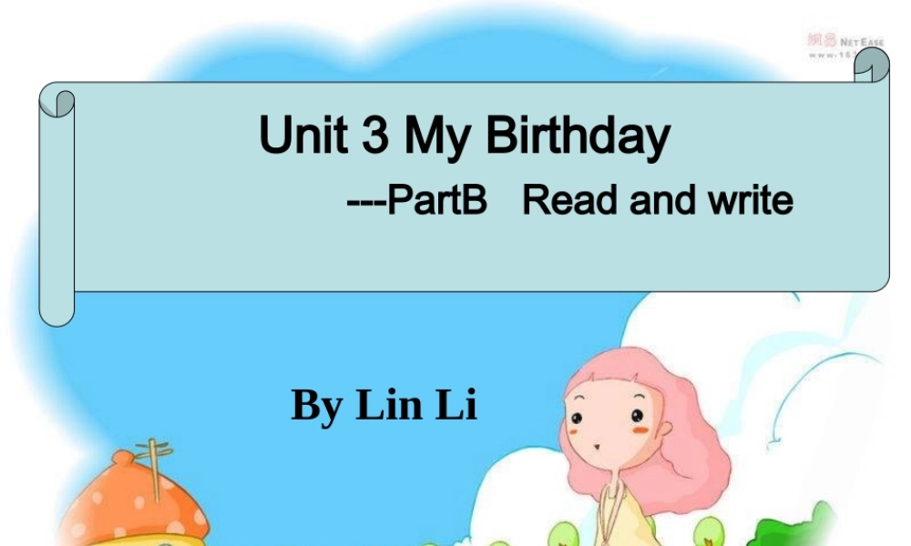 五年级英语下册 Unit3（21） PartB Read and write课件 人教PEP
