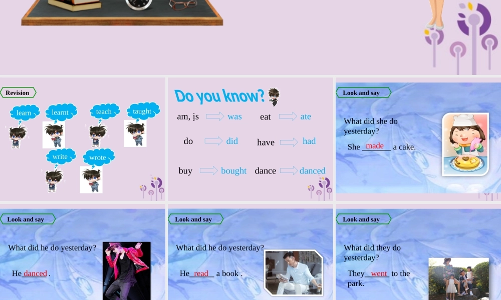 五年级英语下册 Module 2 Unit 1 She learnt English课件 外研版（三起）-外研版小学五年级下册英语课件