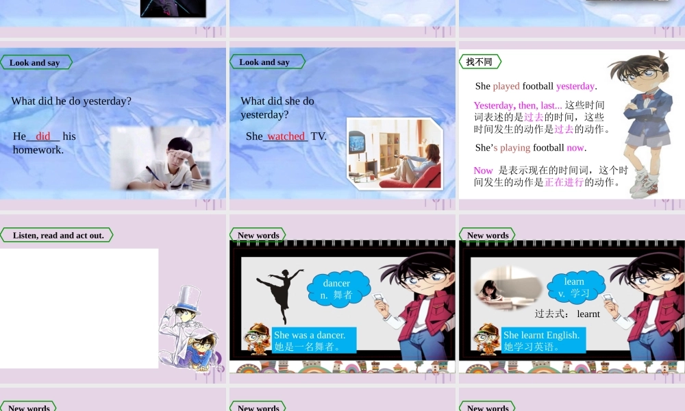 五年级英语下册 Module 2 Unit 1 She learnt English课件 外研版（三起）-外研版小学五年级下册英语课件