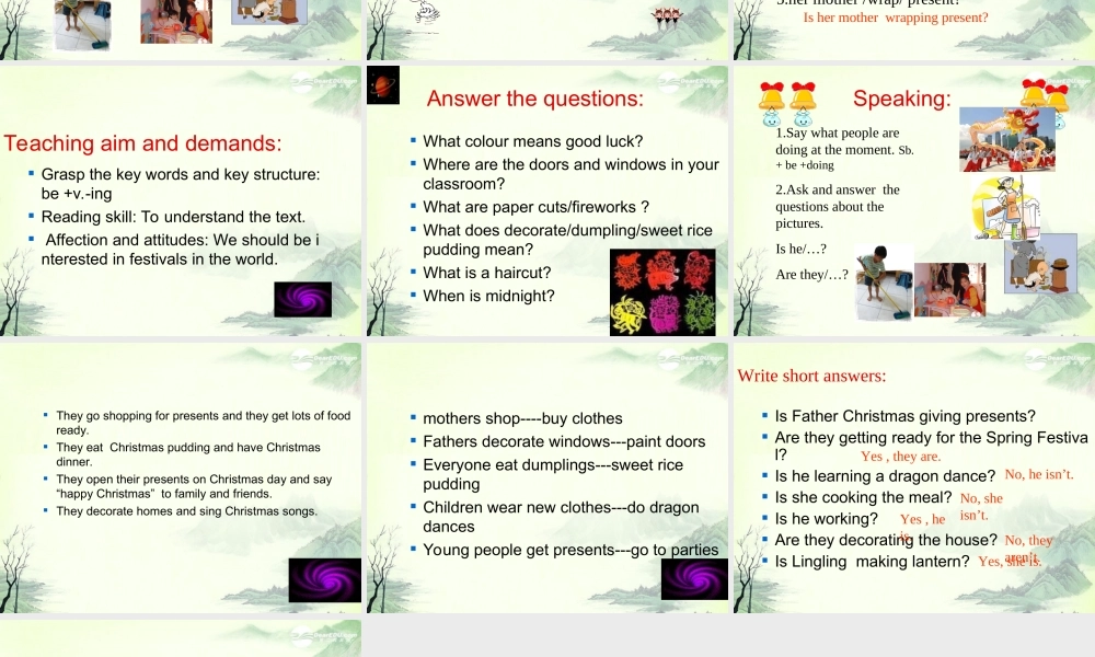 五年级英语上册 Unit 12(2)课件 湘少版