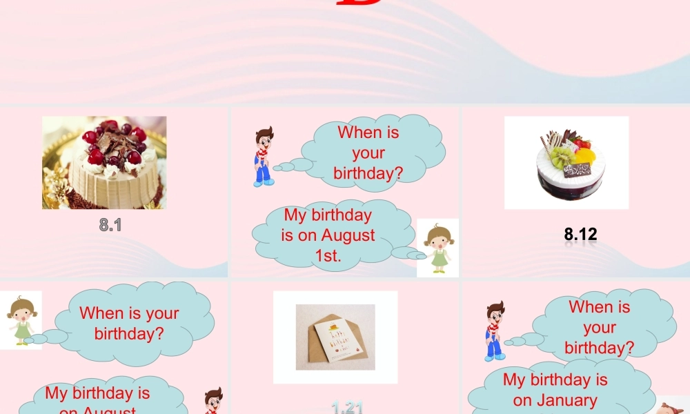 五年级英语下册 Unit4 When is Easter（Part B When is Christmas）课件 人教PEP版-人教PEP小学五年级下册英语课件