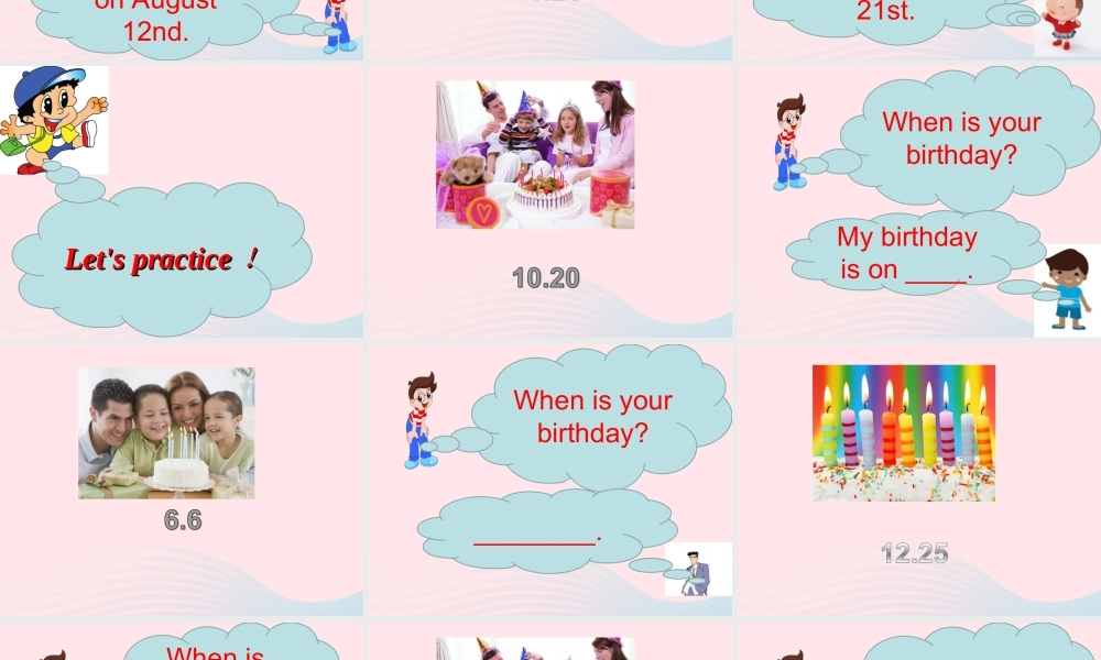 五年级英语下册 Unit4 When is Easter（Part B When is Christmas）课件 人教PEP版-人教PEP小学五年级下册英语课件