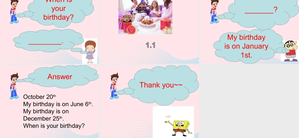 五年级英语下册 Unit4 When is Easter（Part B When is Christmas）课件 人教PEP版-人教PEP小学五年级下册英语课件