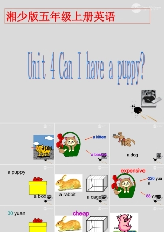 五年级英语上册 Unit 4(2)课件 湘少版