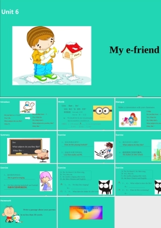 五年级英语上册 Unit 6 My e-friend（第2课时）课件 （新版）牛津版-（新版）牛津版小学五年级上册英语课件