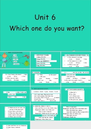 五年级英语上册 Unit 6 Which one do you want作业课件 湘少版-湘少版小学五年级上册英语课件