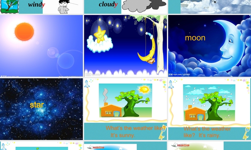 五年级英语下册 unit5 what’s the weather like today课件 陕旅版-陕旅版小学五年级下册英语课件