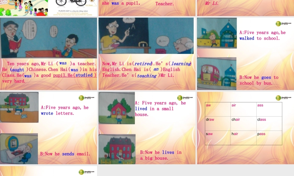 五年级英语下册 Module 2 Unit 2 Mr Li was a teacher课件（2） 外研版（三起）