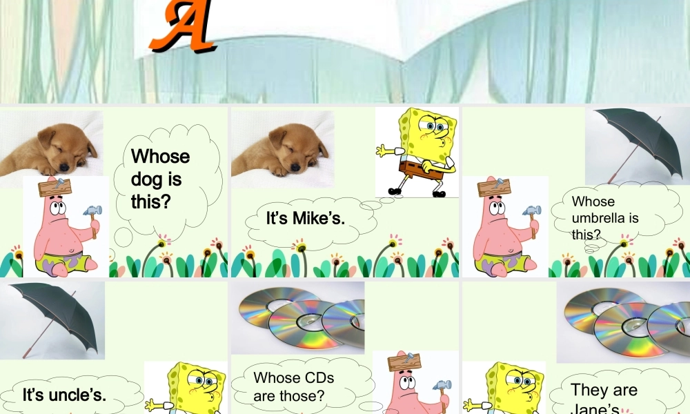 五年级英语下册 Unit5 Whose dog is it（Part A Whose pig is this）课件 人教PEP版-人教PEP小学五年级下册英语课件