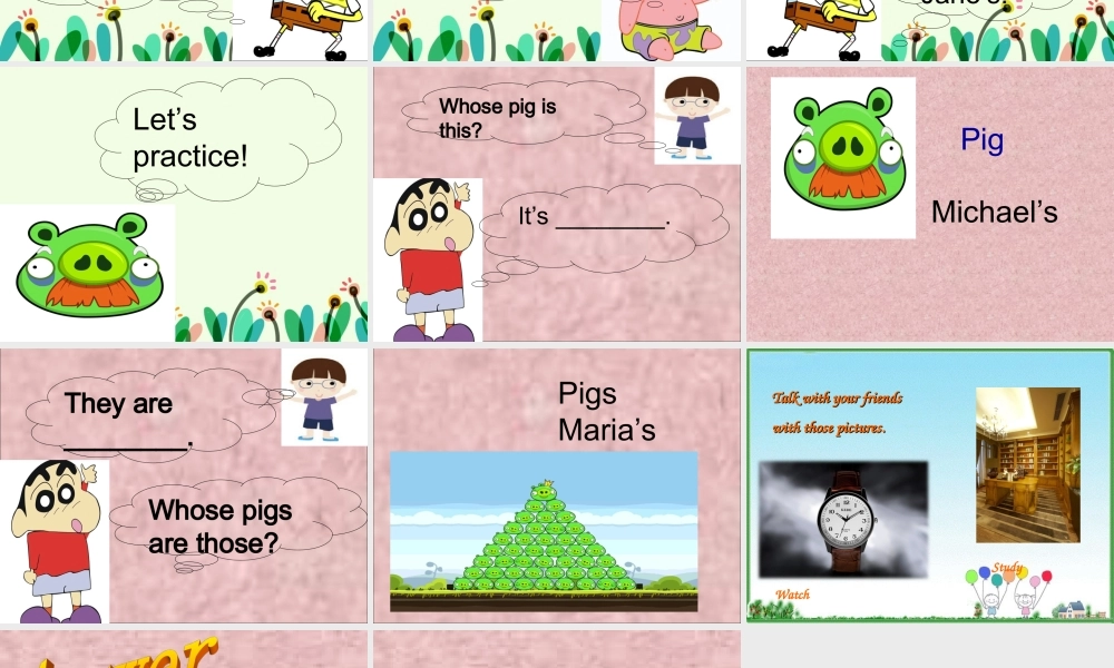 五年级英语下册 Unit5 Whose dog is it（Part A Whose pig is this）课件 人教PEP版-人教PEP小学五年级下册英语课件