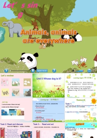 五年级英语下册 Unit5 Whose dog is it（Part B Lets talk）课件 人教PEP版-人教PEP小学五年级下册英语课件