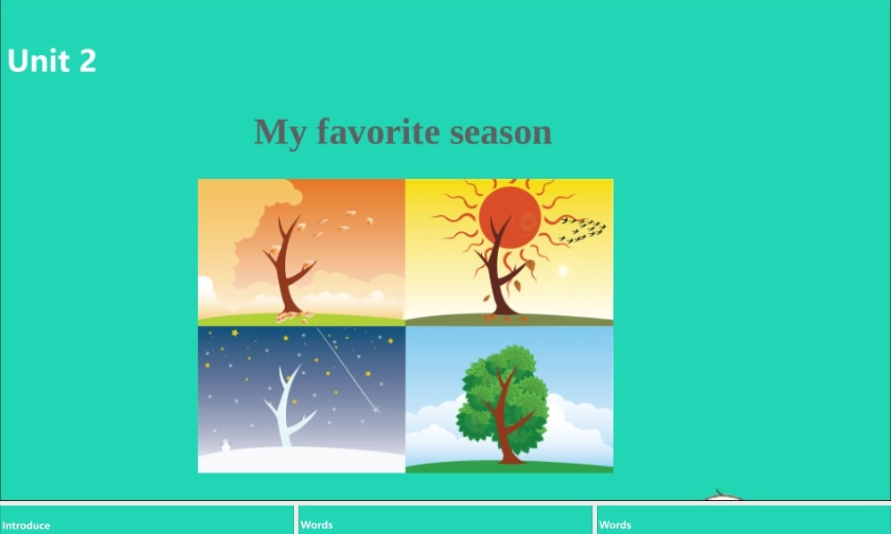 五年级英语下册 Unit 2 My favourite season（第2课时）课件 人教PEP版-人教PEP小学五年级下册英语课件