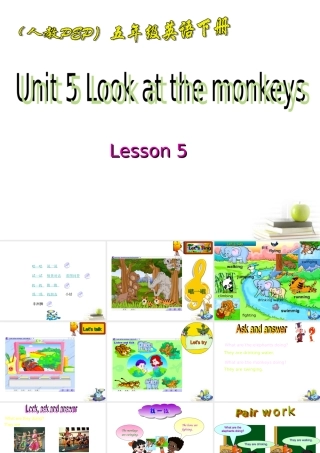 五年级英语下册 Unit5Lesson5课件 人教PEP
