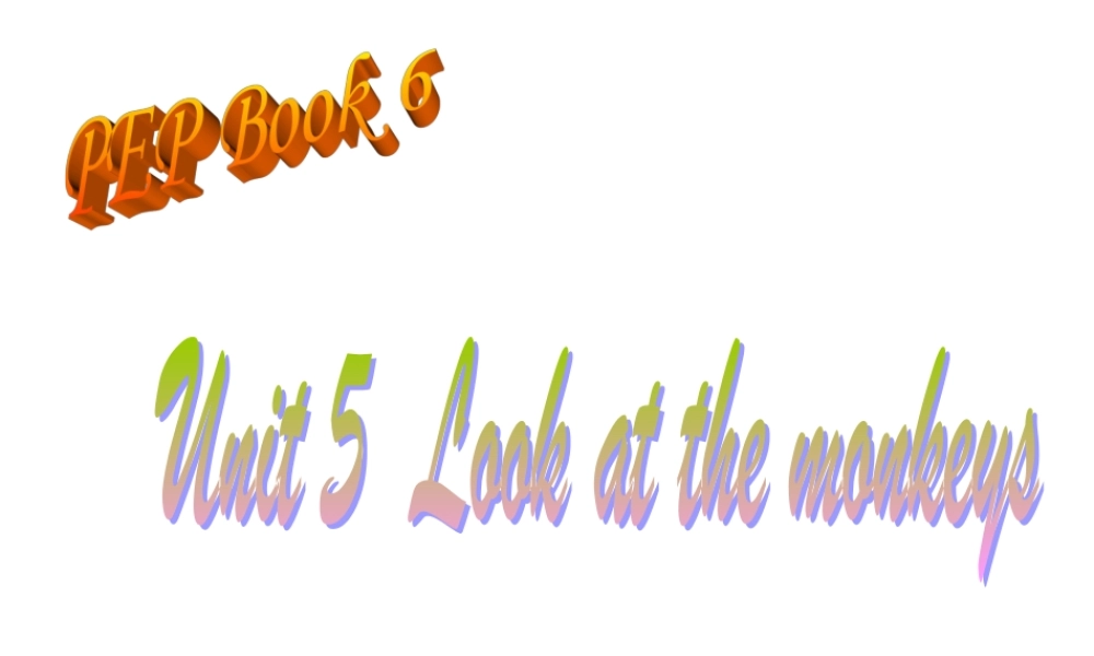 五年级英语下册 unit5课件 人教PEP