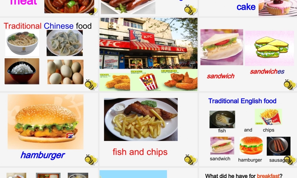 五年级英语下册 Module 3 Unit 1 She had eggs and sausages（1）教学课件 外研版（三起）-外研版小学五年级下册英语课件