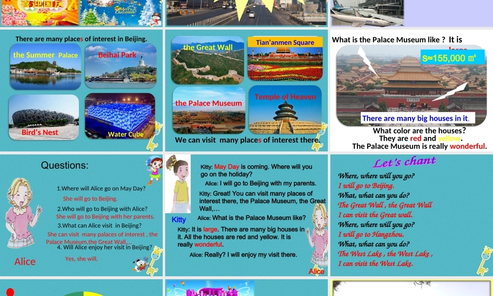 五年级英语下册 unit6 my holiday课件 陕旅版-陕旅版小学五年级下册英语课件