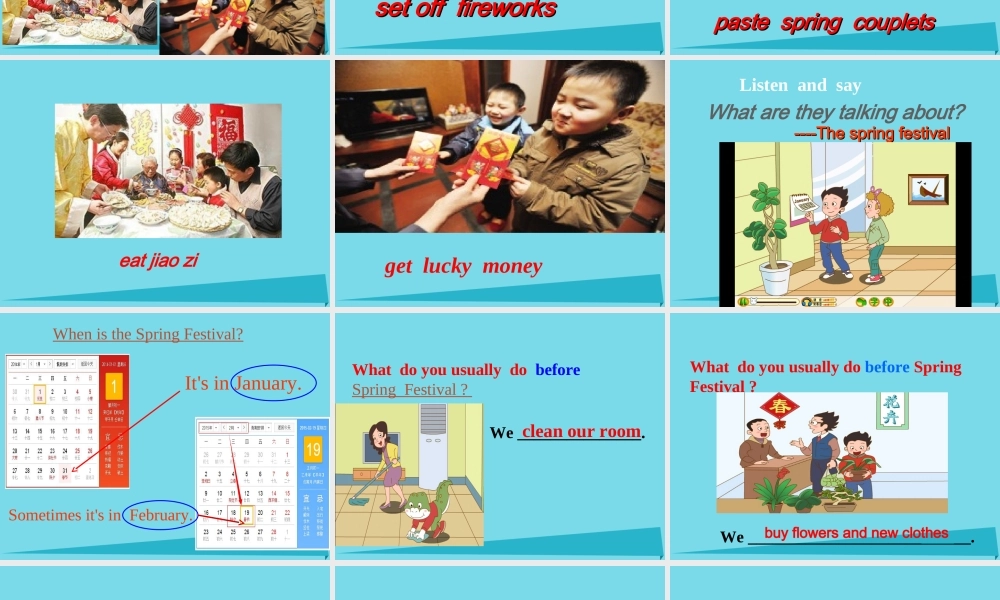 五年级英语上册 Unit 7 Lesson 1 We visit relatives and friends课件2 鲁科版-鲁科版小学五年级上册英语课件