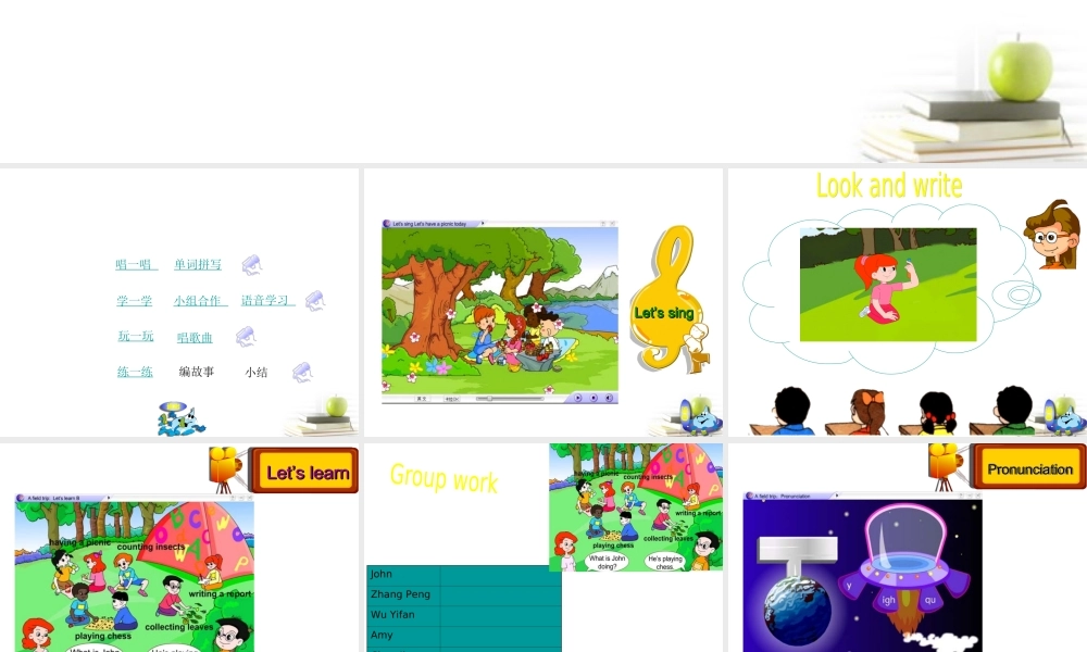 五年级英语下册 Unit6Lesson4课件 人教PEP