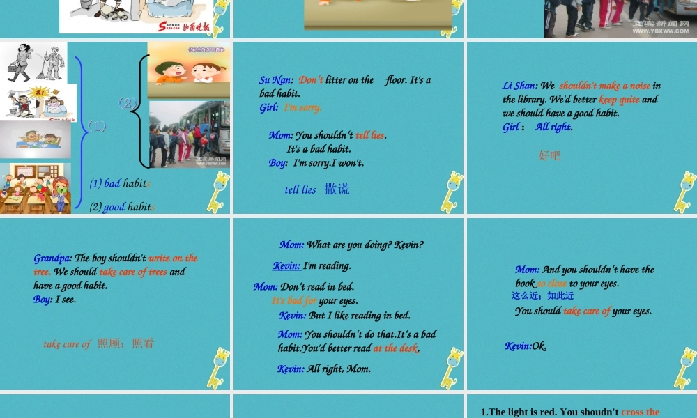 五年级英语下册 unit8 have a good habit partb课件 陕旅版-陕旅版小学五年级下册英语课件