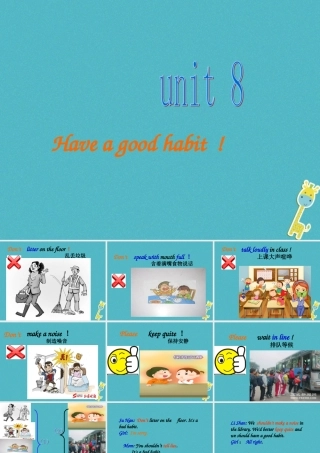 五年级英语下册 unit8 have a good habit partb课件 陕旅版-陕旅版小学五年级下册英语课件