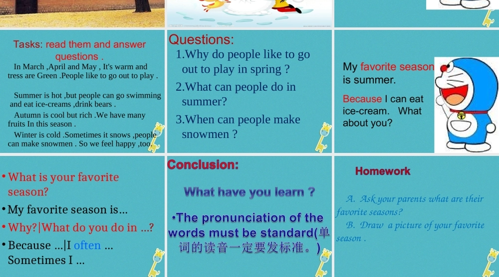 五年级英语下册 unit 2 spring is coming part b课件 陕旅版-陕旅版小学五年级下册英语课件