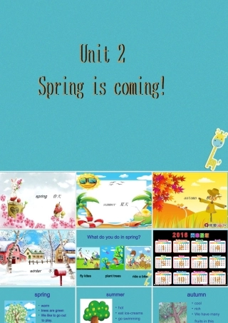 五年级英语下册 unit 2 spring is coming（part b）课件 陕旅版-陕旅版小学五年级下册英语课件