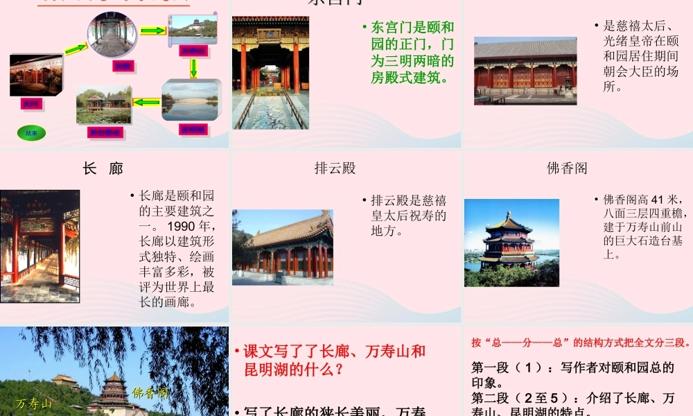 五年级语文上册 第二单元 6《颐和园》课件 北京版-北京版小学五年级上册语文课件