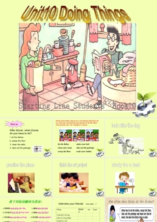 五年级英语下册 unit10 lesson56课件 人教新起点