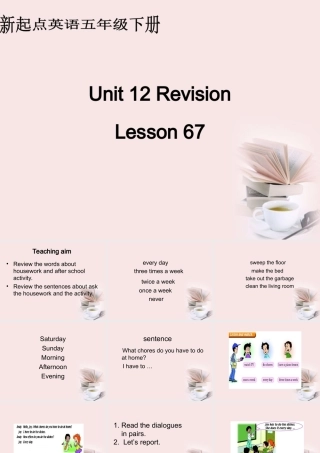 五年级英语下册 unit12 lesson67_1课件 人教新起点